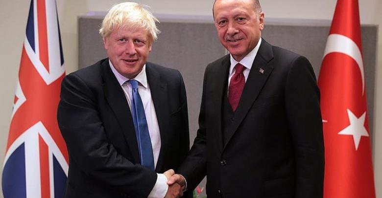 أردوغان وجونسون يبحثان عددا من القضايا الثنائية والإقليمية