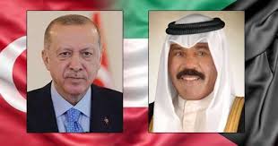أمير الكويت يهنئ أردوغان بمناسبة إعادة انتخابه رئيسا لتركيا