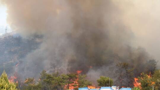 السلطات التركية تغلق مضيق الدردنيل بسبب حرائق الغابات